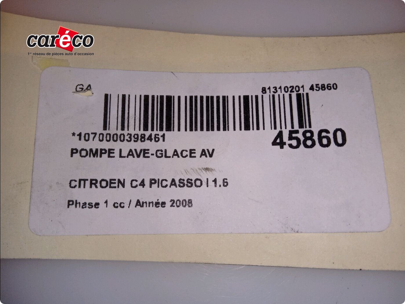 POMPE LAVE-GLACE AV CITROEN C4 PICASSO I Monospace (UD_) 1.6 HDi 643498